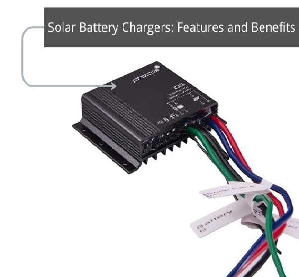 Solar battery charger with portable solar panel