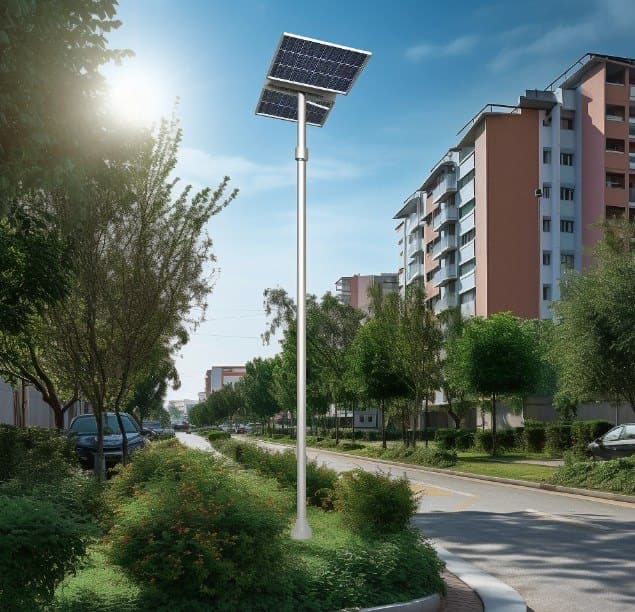 Solar lighting battery pack used for outdoor illumination