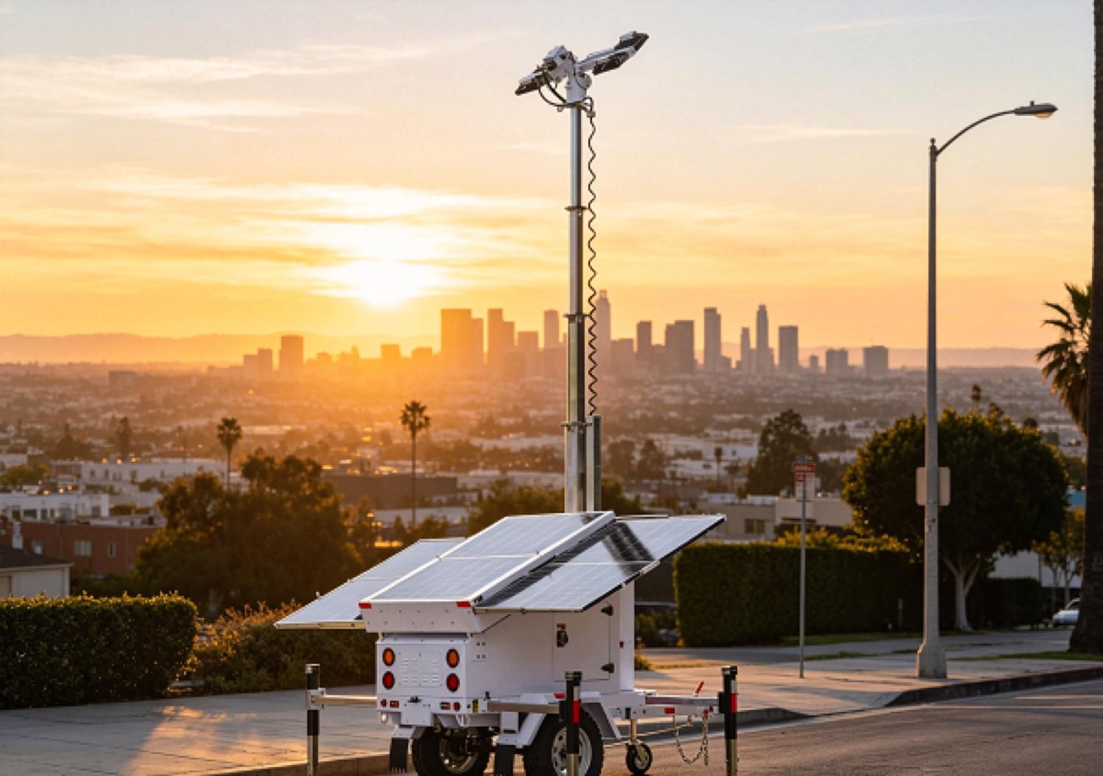 Solar Light Towers for World Cup Watch Parties